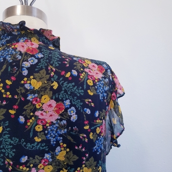 Madewell x No.6 | Silk Floral Ruffle Dress size 8 - Picture 14 of 14